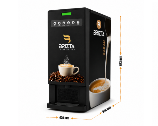 BRIZTA 3300 commercial coffee machine featuring a sleek black exterior