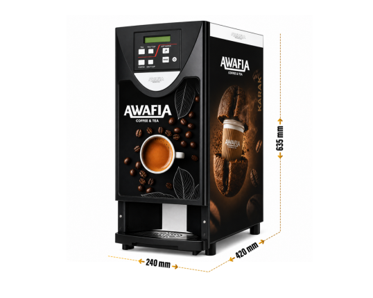 EXCELLA 2200 professional coffee vending machine with modern black exterior