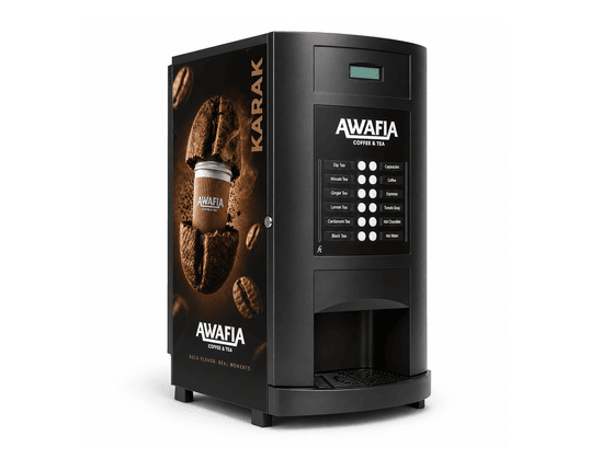 MINIFRESH 4400 coffee vending machine showing height and width dimensions